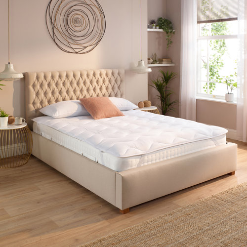 Slumberdown Sleep Soundly Climate Control Mattress Topper, 2.5cm